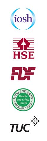 IOSH, HSE, FDF, 

Health and Safety Forum, and TUC logos